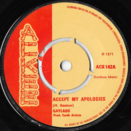 Accept My Apologies / My Version - The Gaylads