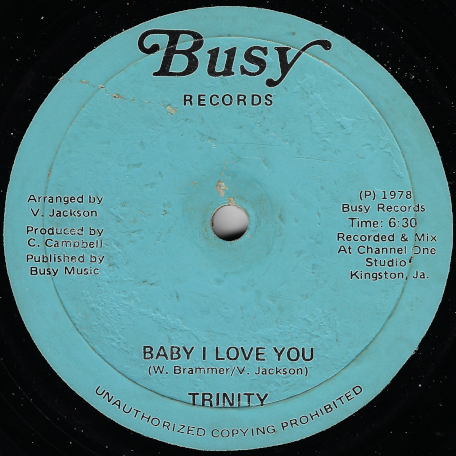 Baby I Love You / Ver - Trinity