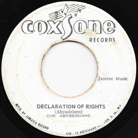 Declaration Of Rights / Declaration Ver - The Abyssinians / Sound Dimension