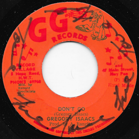 Don't Go / Dub Wise - Gregory Isaacs / GG All Stars