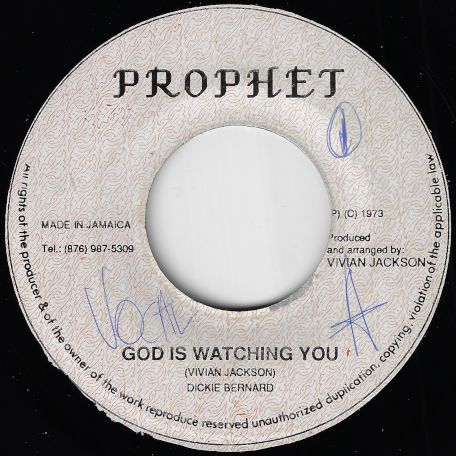 Dickie Bernard / God Is Watching You / Ver: Lion Vibes Vintage Reggae ...