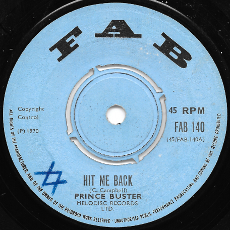Hit Me Back / Give Peace A Chance - Prince Buster