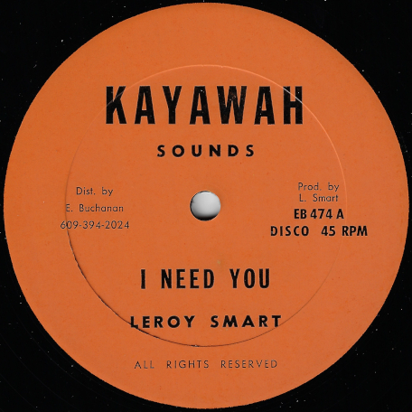 I Need You / Love For Everyone - Leroy Smart