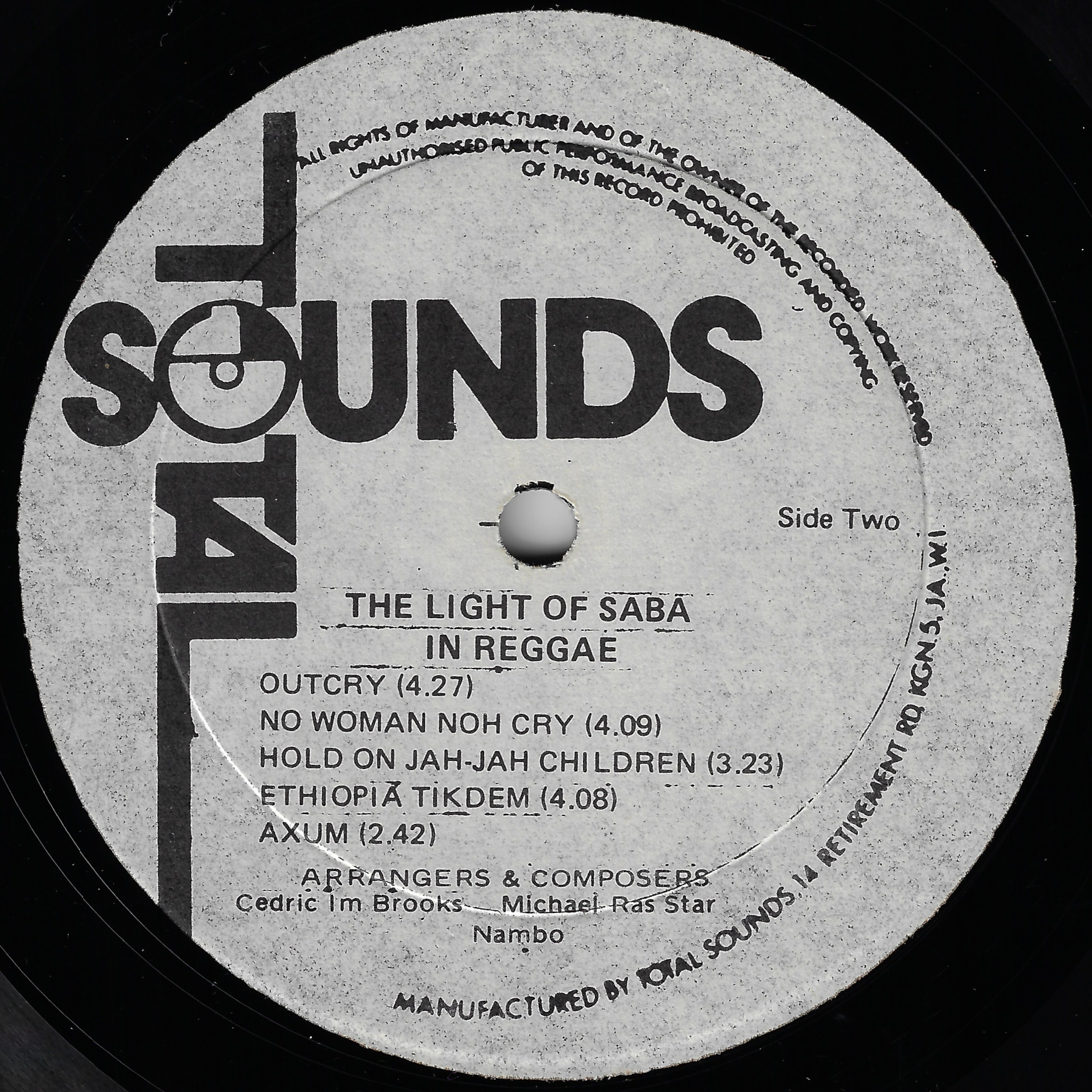 In Reggae - The Light Of Saba