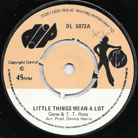 Little Things Mean A Lot / Ver - Gene Rondo And T T Ross / Hot Ice