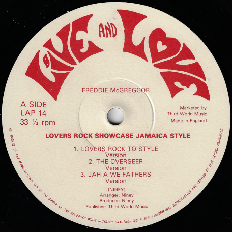 Lovers Rock Showcase Jamaica Style - Freddie McGregor