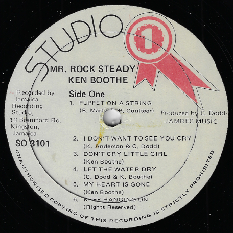 Mr Rock Steady - Ken Boothe