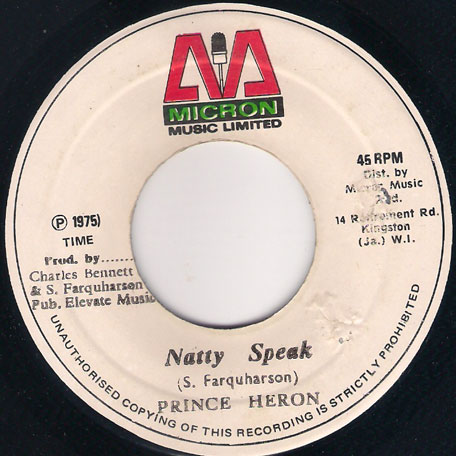 Natty Speak / Ver - Prince Heron