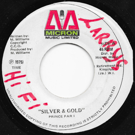 Silver And Gold / Silver Gold Ver - Prince Far I