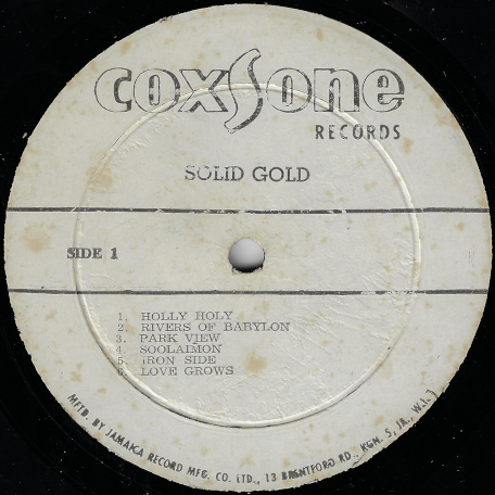 Solid Gold - Various..John Holt..Delroy Wilson..Ernest Ranglin..Sound Dimension..Jackie Mittoo..Dennis Brown