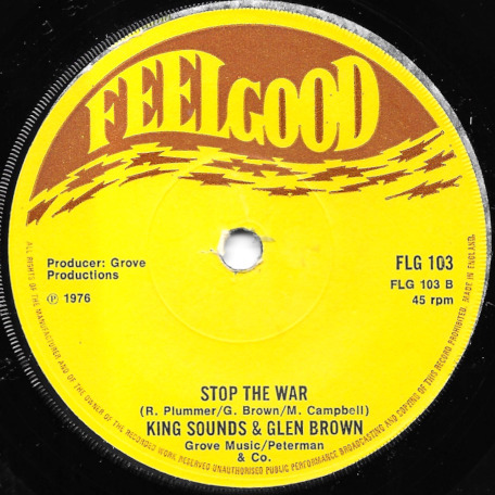 Rock N Roll Lullaby / Stop The War - King Sounds / King Sounds And Glen Brown