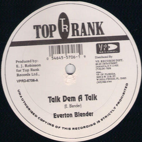 The Best Gonna Come / Talk Dem A Talk - Ed Robinson / Everton Blender