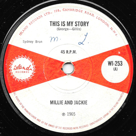 This Is My Story / Never Again Actually Version To Mixed Up - Millie And Jackie / Unknown 