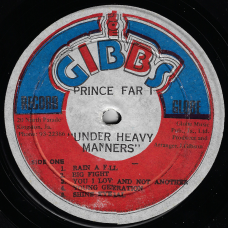 Under Heavy Manners - Prince Far I