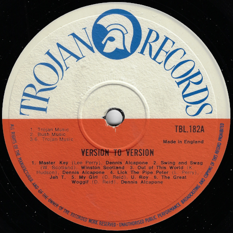 Version To Version - Various..Dennis Alcapone..Winston Scotland..U Roy..Augustus Pablo