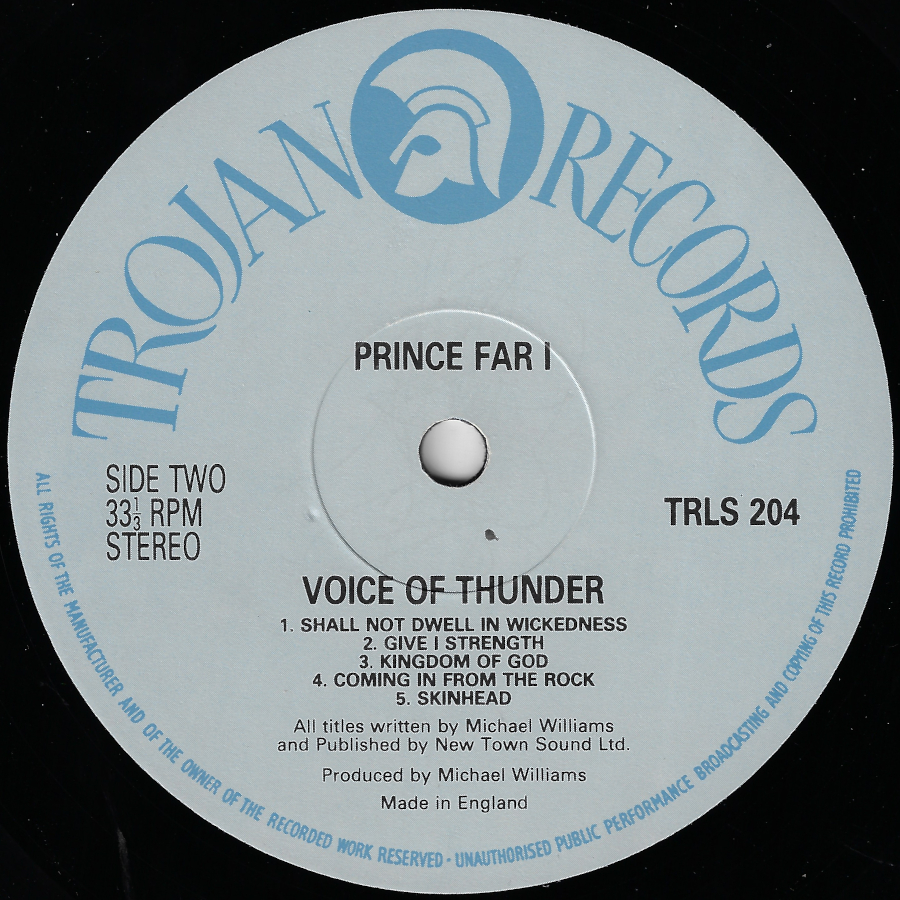 Voice Of Thunder - Prince Far I