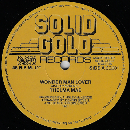 Wonder Man Lover / Wonderman Dub - Thelma Mae / Solid Dub Band