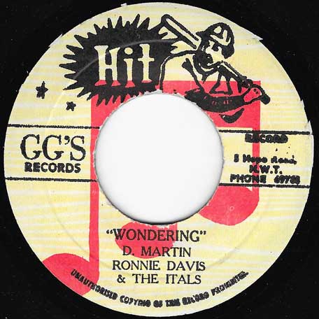 Wondering / Dub Part 2 - Ronnie Davis And The Itals