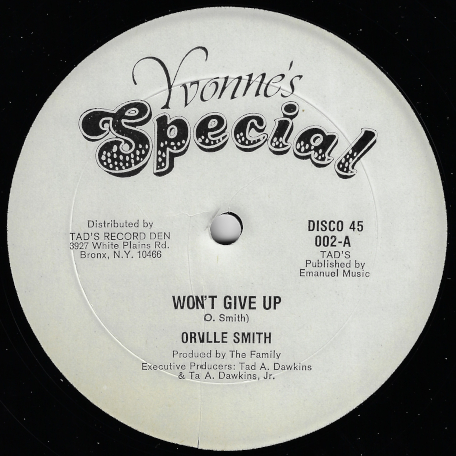 Wont Give Up / Do I Worry - Orville Smith / Dennis Brown