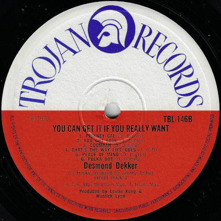 You Can Get it If You Really Want  - Desmond Dekker
