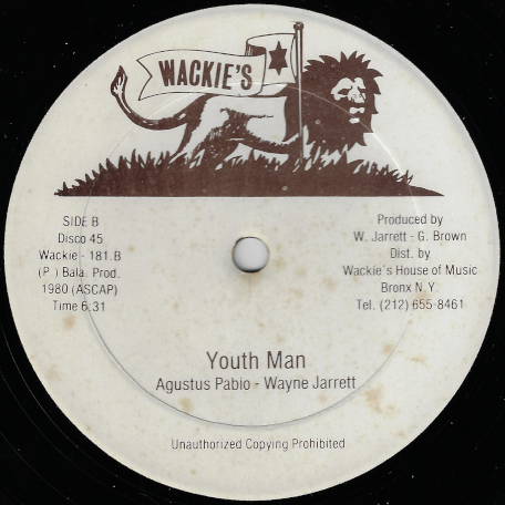Youth Man / Youth Man Dub - Wayne Jarrett / Augustus Pablo And King Tubbys