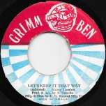 Let's Keep It That Way / Dub Part 2 - Jimmy London / GG All Stars