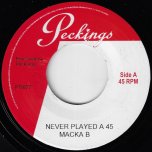 Never Played A 45 / Grapevine - Macka B / Leanna