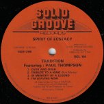 Spirit Of Ecstacy - Tradition Feat Paul Thompson